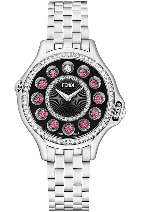 fendi crazy carats black face|Fendi Crazy Carats Black Diamond Dial Ladies Steel Watch.